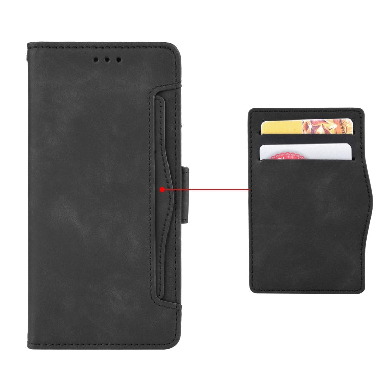 For ZTE Blade A52 Lite Skin Feel Calf Texture Card Slots Leather Phone Case(Black) - ZTE Cases by PMC Jewellery | Online Shopping South Africa | PMC Jewellery