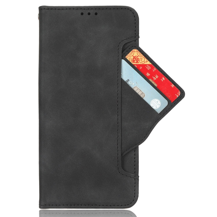 For ZTE Blade A52 Lite Skin Feel Calf Texture Card Slots Leather Phone Case(Black) - ZTE Cases by PMC Jewellery | Online Shopping South Africa | PMC Jewellery