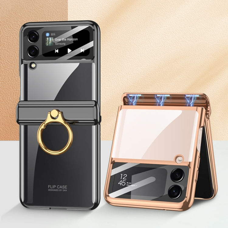 For Samsung Galaxy Z Flip4 GKK Magnetic Folding Phantom Rotary Phone Case with Ring Holder(Purple) - Galaxy Z Flip4 5G Cases by GKK | Online Shopping South Africa | PMC TechLife