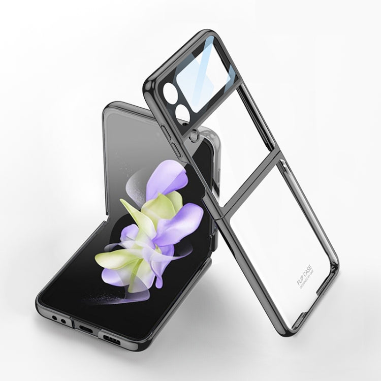 For Samsung Galaxy Z Flip4 GKK Integrated Electroplating All-inclusive Phone Case(Black) - Galaxy Z Flip4 5G Cases by GKK | Online Shopping South Africa | PMC TechLife | Buy Now Pay Later Mobicred