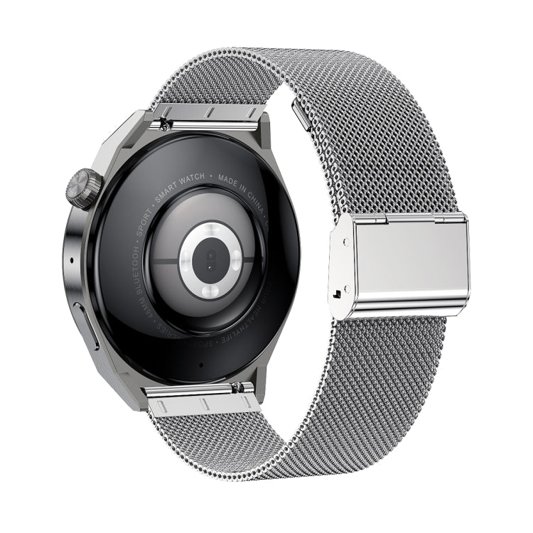 Ochstin 5HK46P 1.36 inch Round Screen Steel Strap Smart Watch with Bluetooth Call Function(Silver) - free shipping - PMC TechLife - Order now!