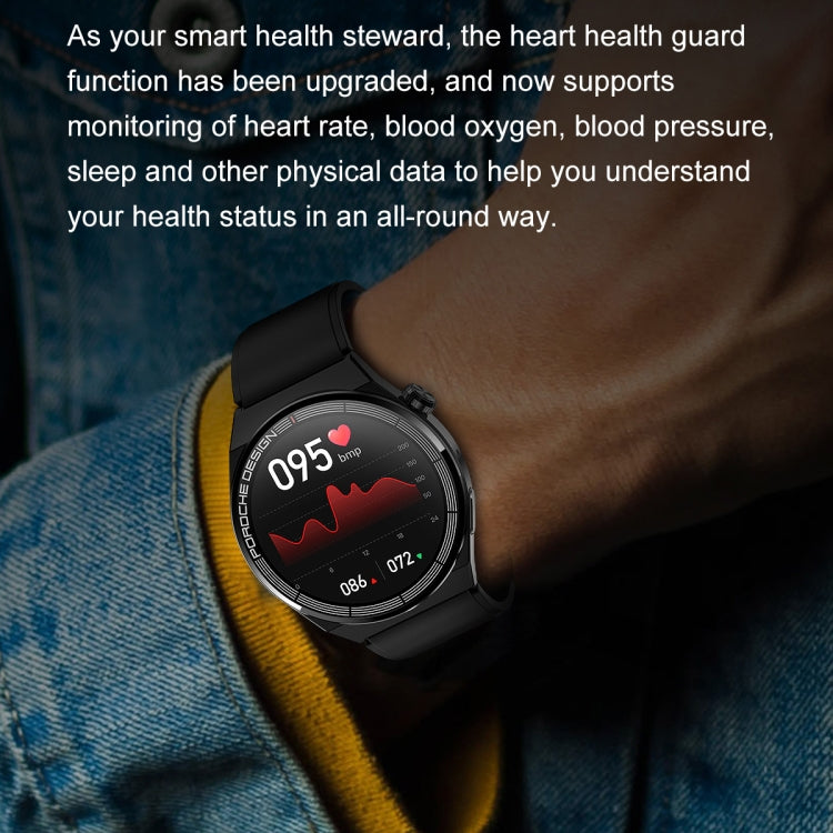 Ochstin 5HK46P 1.36 inch Round Screen Steel Strap Smart Watch with Bluetooth Call Function(Black) - free shipping - PMC TechLife - Order now!