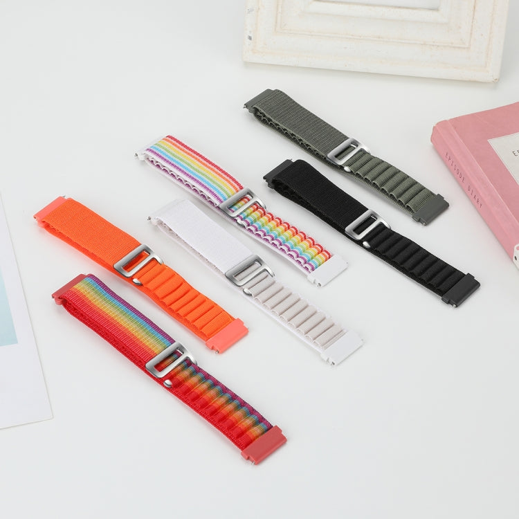22mm Universal Nylon Loop Watch Band(Green) - 22mm Bands by PMC TechLife | Online Shopping South Africa | PMC TechLife | Buy Now Pay Later Mobicred