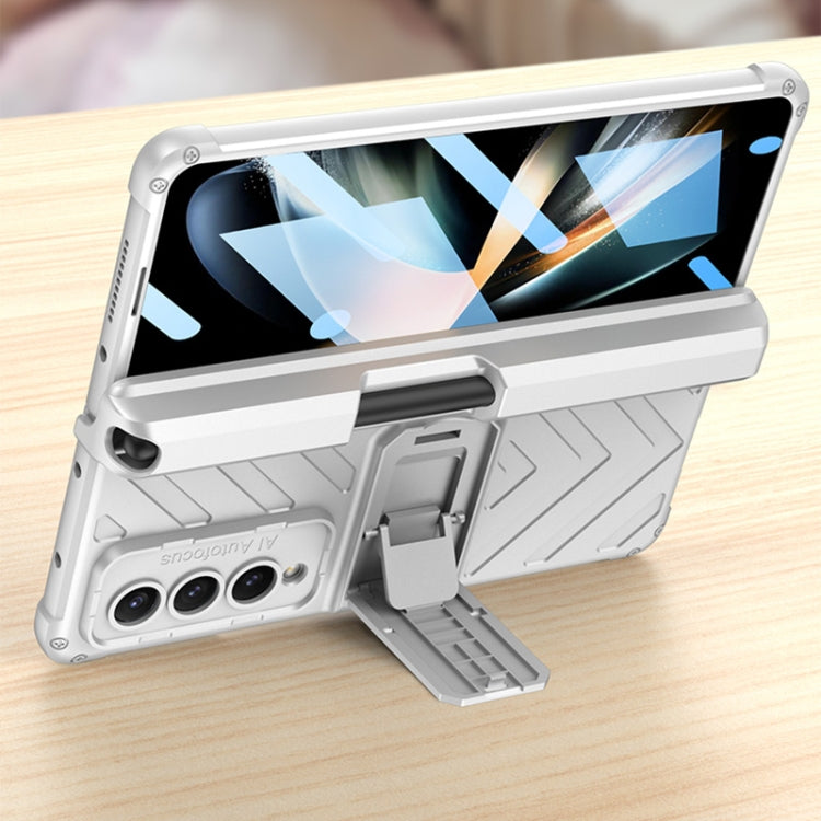 For Samsung Galaxy Z Fold4 GKK Integrated Magnetic Folding Armor Shell with Push Pen Case(Black) - free shipping - PMC TechLife - Order now!