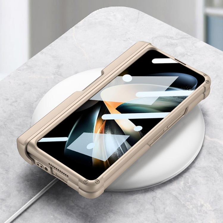 For Samsung Galaxy Z Fold4 GKK Integrated Magnetic Folding Armor Shell with Push Pen Case(Black) - free shipping - PMC TechLife - Order now!