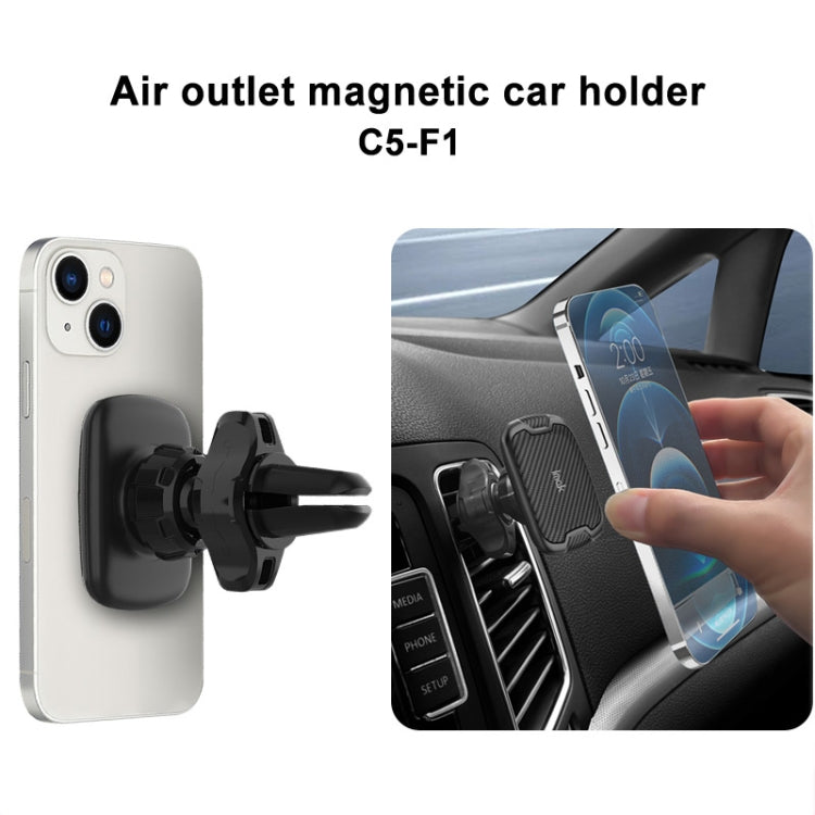 IMAK C5-F1 Magnetic Air Outlet Car Holder(Black) - Universal Car Holders by imak | Online Shopping South Africa | PMC TechLife | Buy Now Pay Later Mobicred