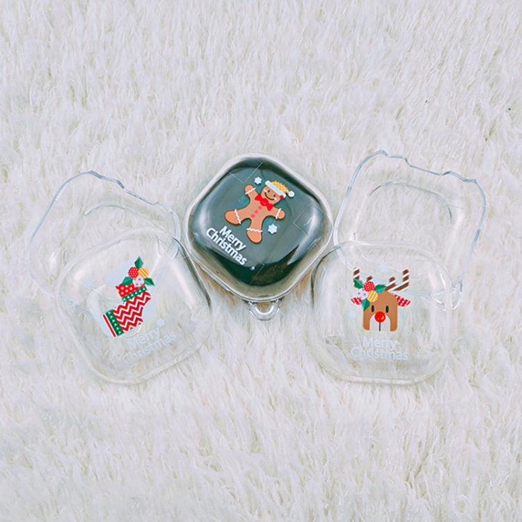 For Samsung Galaxy Buds Live Christmas Transparent TPU Earphone Case(Christmas Socks) - Samsung Earphone Case by PMC TechLife | Online Shopping South Africa | PMC TechLife