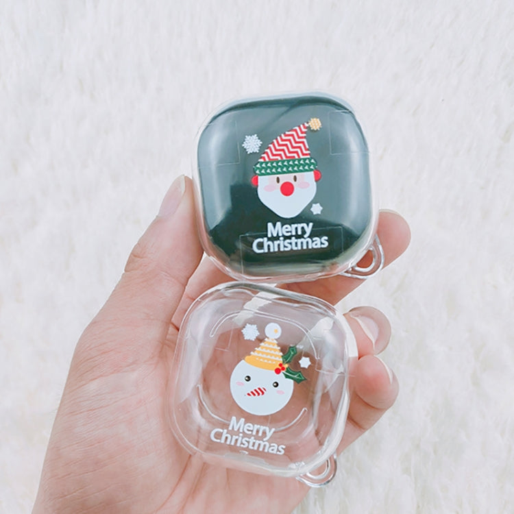 For Samsung Galaxy Buds Live Christmas Transparent TPU Earphone Case(Christmas Socks) - Samsung Earphone Case by PMC Jewellery | Online Shopping South Africa | PMC Jewellery