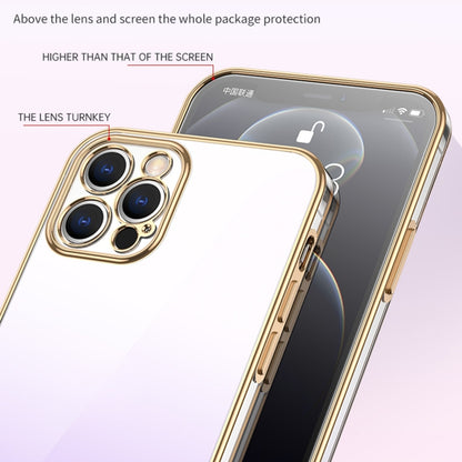 For iPhone 14 Pro SULADA Iridescence Series Plating Transparent Gradient Phone Case(Gold) - iPhone 14 Pro Cases by SULADA | Online Shopping South Africa | PMC Jewellery