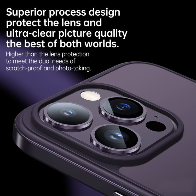 For iPhone 14 Pro SULADA Metal Frame + Nano Glass + TPU Phone Case(Silver) - free shipping - PMC TechLife - Order now!