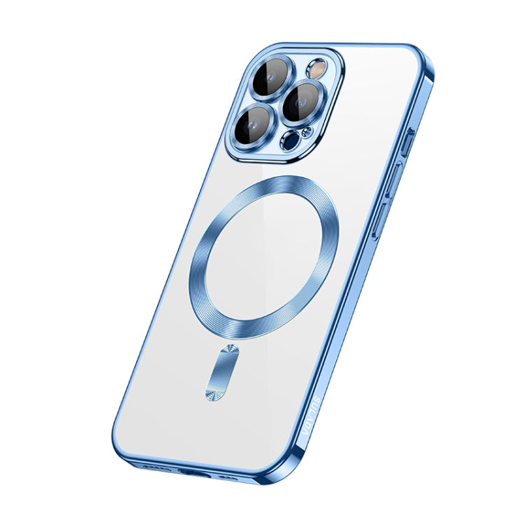 For iPhone 14 Pro Max SULADA Plating TPU Shockproof Phone Soft Case(Blue) - iPhone 14 Pro Max Cases by SULADA | Online Shopping South Africa | PMC TechLife