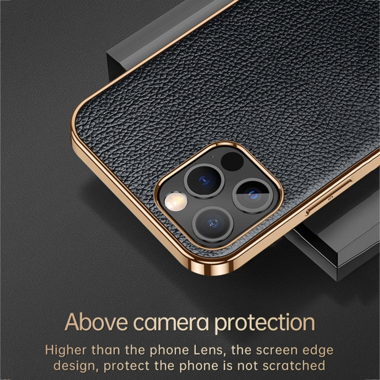 For iPhone 14 SULADA Shockproof TPU + Handmade Leather Phone Case(Borwn) - iPhone 14 Cases by SULADA | Online Shopping South Africa | PMC TechLife | Buy Now Pay Later Mobicred