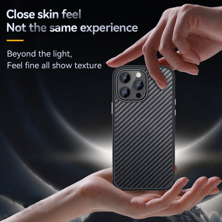 For iPhone 14 Plus SULADA Carbon Fiber Textured Shockproof Metal + TPU Frame Case(Dark Green) - iPhone 14 Plus Cases by SULADA | Online Shopping South Africa | PMC TechLife | Buy Now Pay Later Mobicred