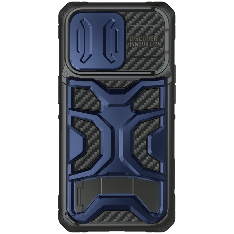 For iPhone 14 Pro NILLKIN Sliding Camera Cover Design TPU + PC Magnetic Phone Case(Blue) - iPhone 14 Pro Cases by NILLKIN | Online Shopping South Africa | PMC TechLife | Buy Now Pay Later Mobicred