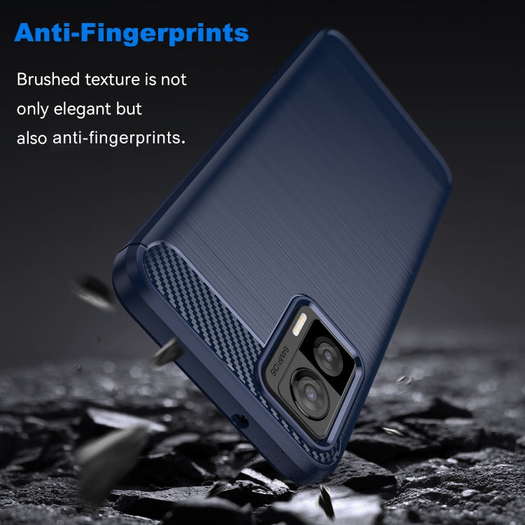 For Motorola Edge 30 Neo Brushed Texture Carbon Fiber TPU Phone Case(Blue) - free shipping - PMC TechLife - Order now!