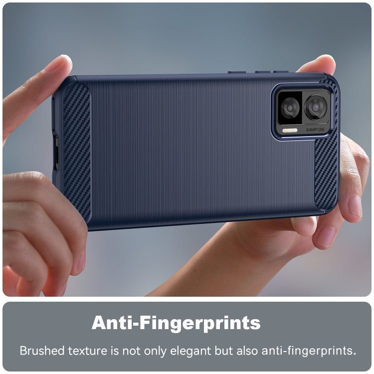 For Motorola Edge 30 Neo Brushed Texture Carbon Fiber TPU Phone Case(Blue) - free shipping - PMC TechLife - Order now!