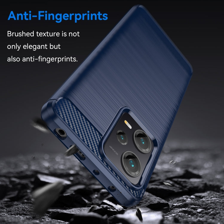 For Xiaomi Redmi Note 12 Pro+ China / Global Brushed Texture Carbon Fiber TPU Phone Case(Blue) - free shipping - PMC TechLife - Order now!