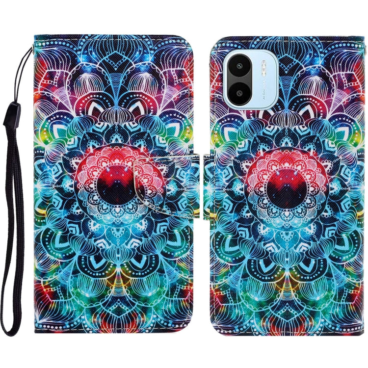For Xiaomi Redmi A1 Colored Drawing Pattern Leather Phone Case(Mandala) - free shipping - PMC TechLife - Order now!