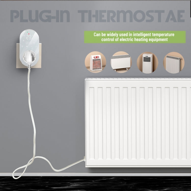 BHT12-E Plug-in LED Thermostat Without WiFi, EU Plug(Black) - Thermostat & Thermometer by PMC TechLife | Online Shopping South Africa | PMC TechLife