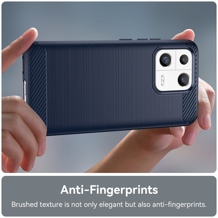 For Xiaomi 13 Brushed Texture Carbon Fiber TPU Phone Case(Blue) - free shipping - PMC TechLife - Order now!