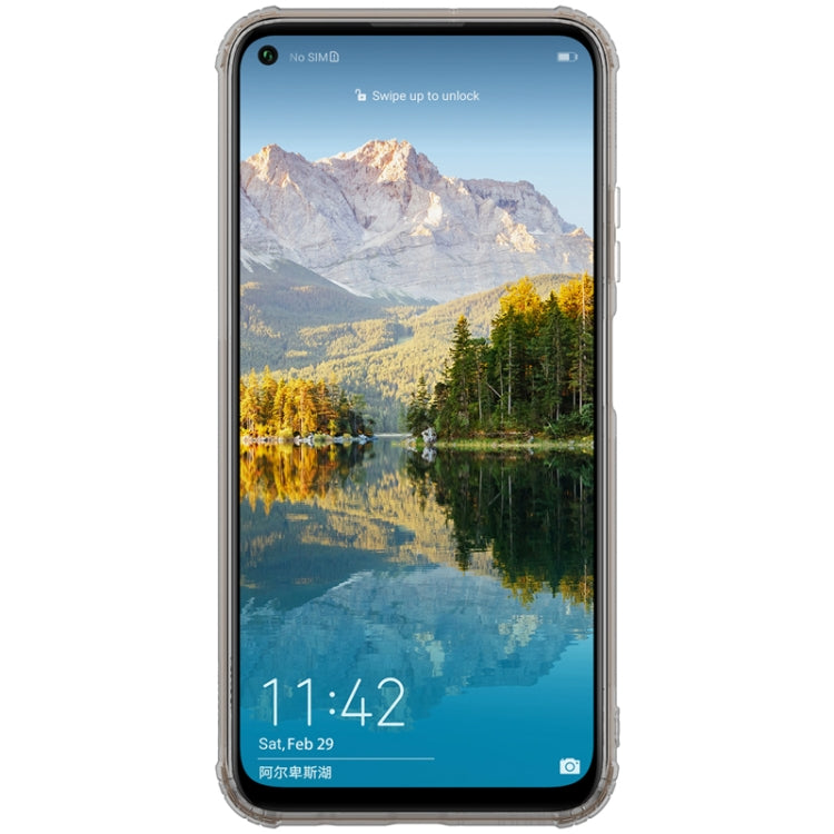 For Huawei nova 7i NILLKIN Nature TPU Transparent Soft Case(Grey) - Huawei Cases by NILLKIN | Online Shopping South Africa | PMC Jewellery
