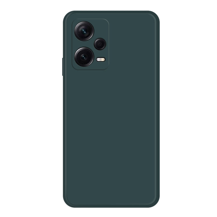 For Xiaomi Redmi Note 12 Pro+ China Imitation Liquid Silicone Straight Edge Phone Case(Dark Green) - free shipping - PMC TechLife - Order now!