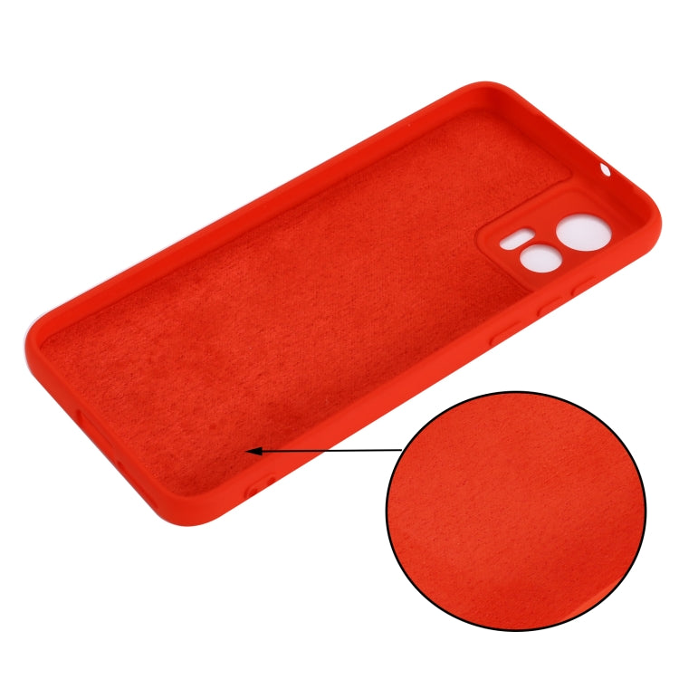 For Motorola Edge 30 Lite 5G / 30 Neo 5G Pure Color Liquid Silicone Shockproof Phone Case(Red) - Motorola Cases by PMC Jewellery | Online Shopping South Africa | PMC Jewellery