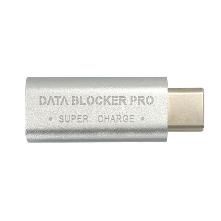GE07 USB-C / Type-C Data Blocker Fast Charging Connector(Silver) - Converter & Adapter by PMC TechLife | Online Shopping South Africa | PMC TechLife