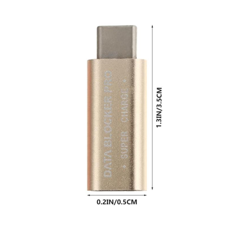 GE07 USB-C / Type-C Data Blocker Fast Charging Connector(Silver) - Converter & Adapter by PMC TechLife | Online Shopping South Africa | PMC TechLife