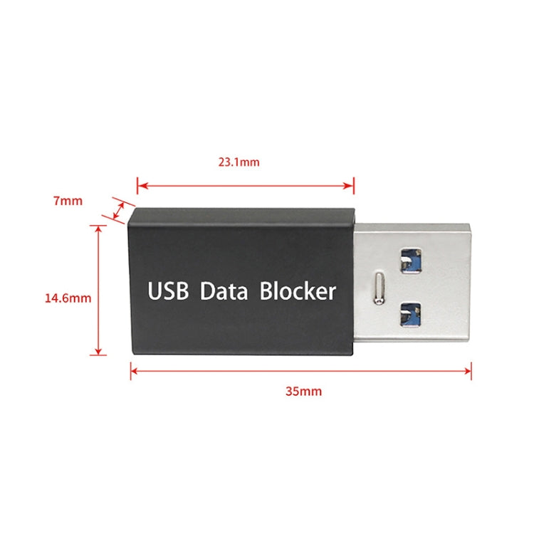 GEM02 USB Data Blocker Charging Connector(Rose Gold) - Converter & Adapter by PMC TechLife | Online Shopping South Africa | PMC TechLife
