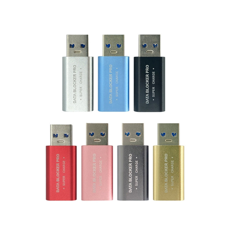 GE06 USB Data Blocker Fast Charging Connector(Black) - Converter & Adapter by PMC TechLife | Online Shopping South Africa | PMC TechLife