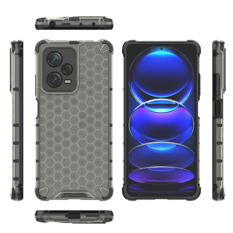 For Xiaomi Redmi Note 12 Pro+ China / Global Shockproof Honeycomb PC + TPU Phone Case(Black) - free shipping - PMC TechLife - Order now!