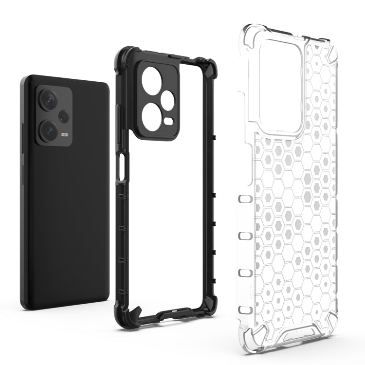 For Xiaomi Redmi Note 12 Pro+ China / Global Shockproof Honeycomb PC + TPU Phone Case(Black) - free shipping - PMC TechLife - Order now!