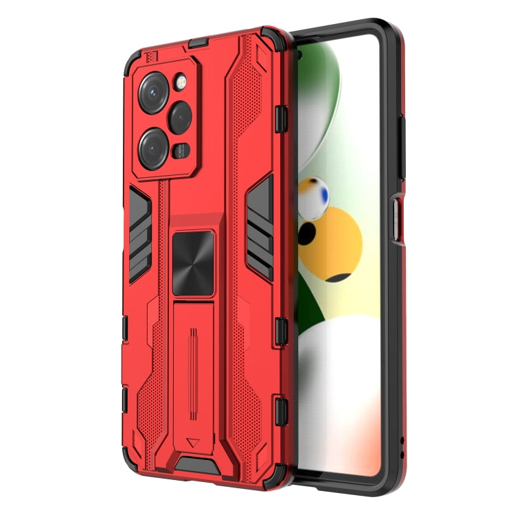 For Xiaomi Redmi Note 12 Pro 5G China / Global / Speed Supersonic PC + TPU Shock-proof Protective Case with Holder(Red) - free shipping - PMC TechLife - Order now!