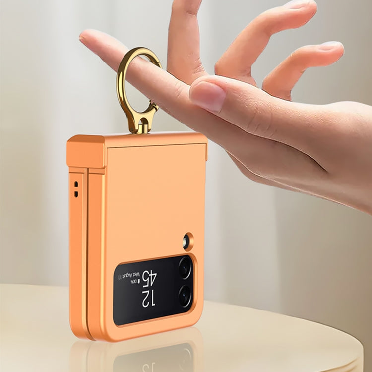 For Samsung Galaxy Z Flip4 GKK Ultrathin Hinge Full Coverage Phone Case with Ring Holder(Green) - free shipping - PMC TechLife - Order now!
