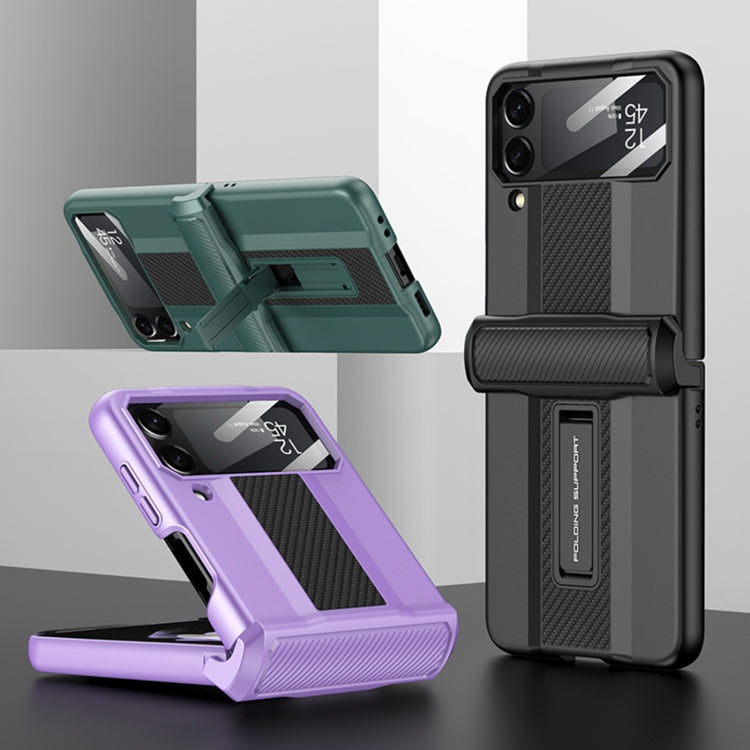 For Samsung Galaxy Z Flip4 GKK Magnetic Fold Shockproof Protective Phone Case(Purple) - Galaxy Z Flip4 5G Cases by GKK | Online Shopping South Africa | PMC TechLife | Buy Now Pay Later Mobicred