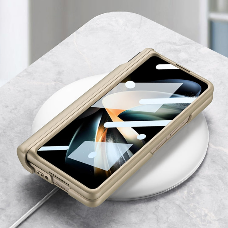 For Samsung Galaxy Z Fold4 GKK Magnetic Fold Hinge Shockproof Phone Case with Wrist Strap(Black) - free shipping - PMC TechLife - Order now!