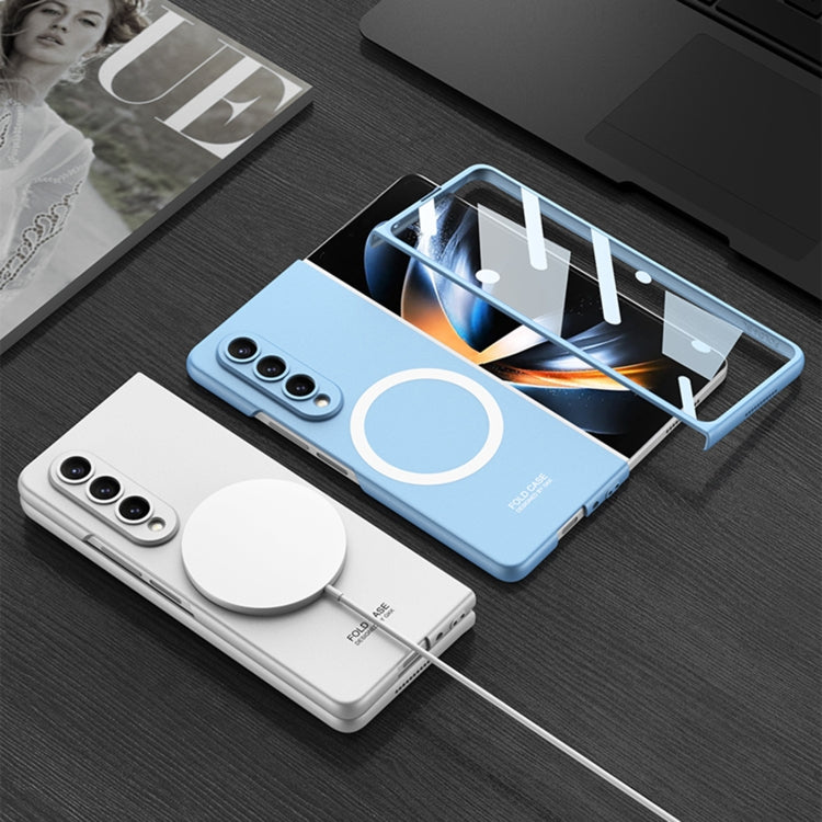 For Samsung Galaxy Z Fold4 GKK MagSafe Ultrathin Integrated Shockproof Protective Phone Case(Blue) - Galaxy Z Fold4 5G Cases by GKK | Online Shopping South Africa | PMC TechLife | Buy Now Pay Later Mobicred