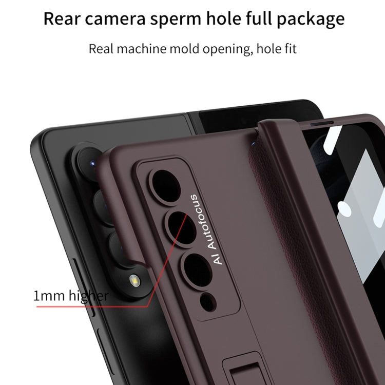 For Samsung Galaxy Z Fold4 GKK Magnetic Fold Full Coverage Anti Peep Phone Case(Green) - Galaxy Z Fold4 5G Cases by GKK | Online Shopping South Africa | PMC TechLife