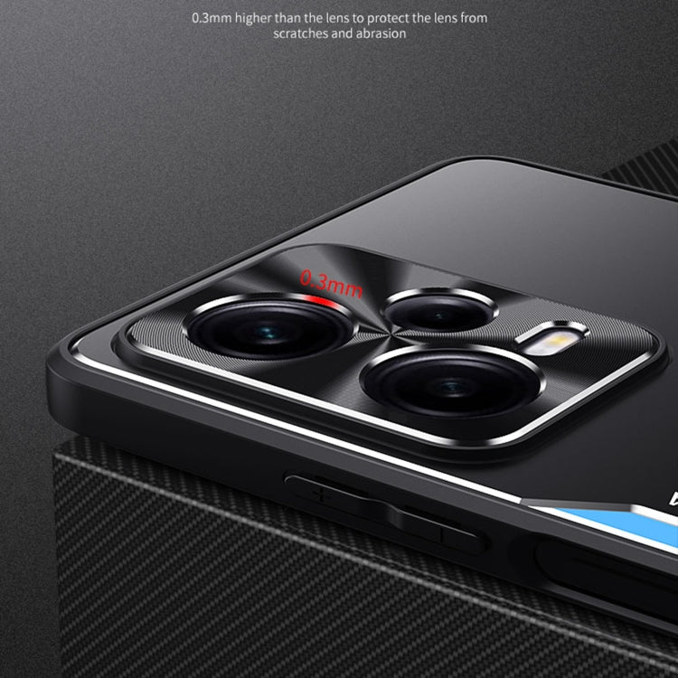 For Xiaomi Redmi Note 12 Pro 5G China Blade Series TPU + Titanium Alloy Phone Case(Black Silver) - free shipping - PMC TechLife - Order now!