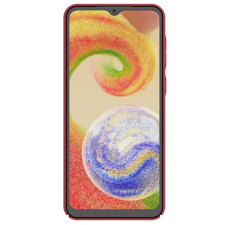 For Samsung Galaxy A04 NILLKIN Frosted PC Phone Case(Red) - Galaxy Phone Cases by NILLKIN | Online Shopping South Africa | PMC Jewellery