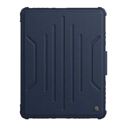 For iPad 10.2 2019 / 2020 / 2021 Nillkin Bumper Snapsafe Multifunctional Leather Tablet Case with Pen Slot(Blue) - iPad 10.2 Cases by NILLKIN | Online Shopping South Africa | PMC Jewellery