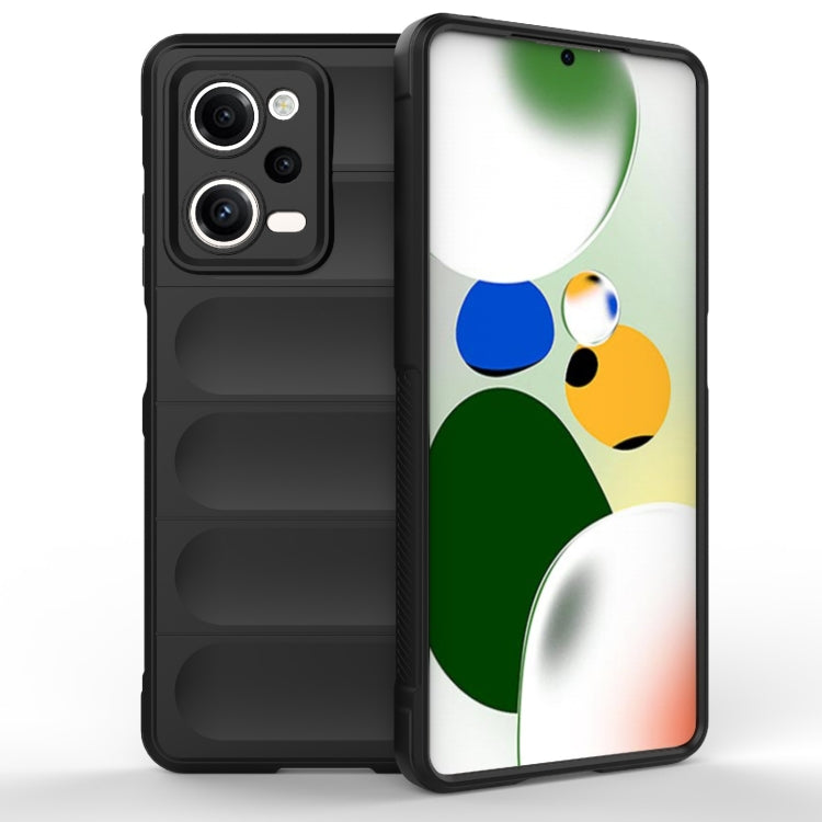 For Xiaomi Redmi Note 12 Pro 5G China / Note 12 Pro 5G Speed  Magic Shield TPU + Flannel Phone Case(Black) - free shipping - PMC TechLife - Order now!
