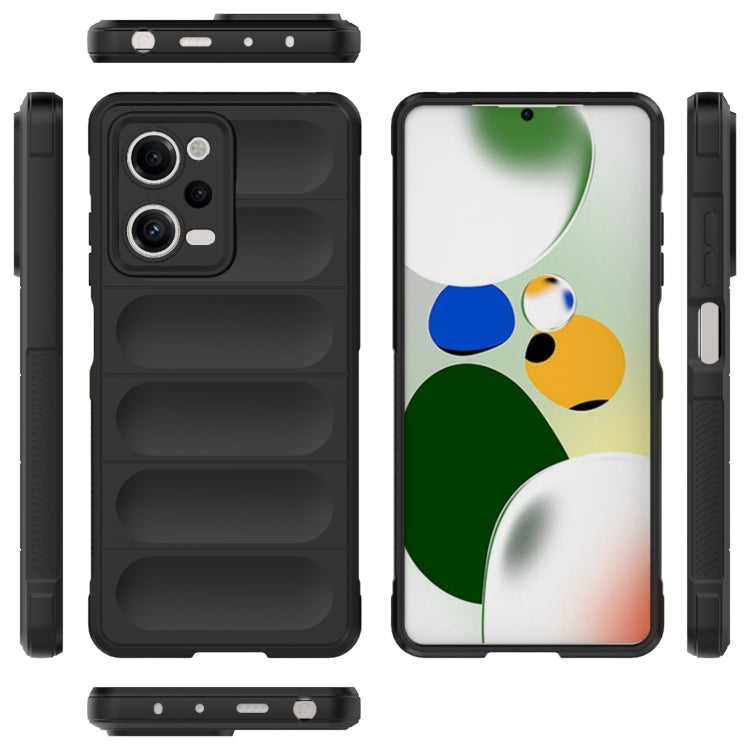 For Xiaomi Redmi Note 12 Pro 5G China / Note 12 Pro 5G Speed  Magic Shield TPU + Flannel Phone Case(Black) - free shipping - PMC TechLife - Order now!