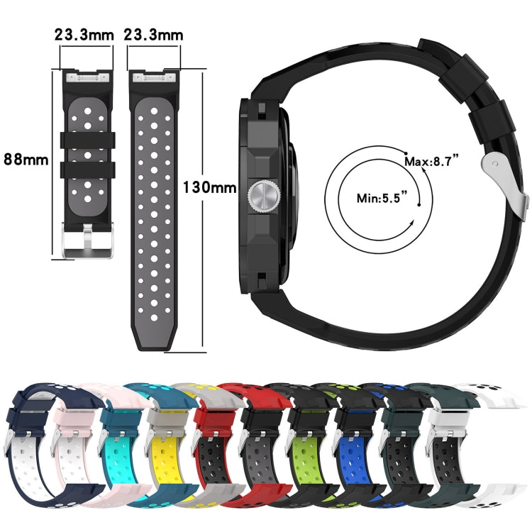 For Huawei Watch GT Cyber Two-color Silicone Watch Band (Blue) -  by PMC TechLife | Online Shopping South Africa | PMC TechLife