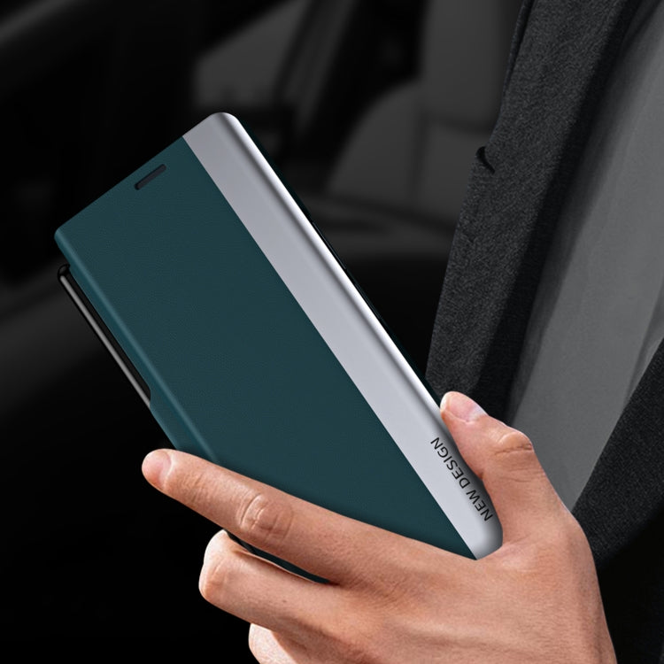 For Samsung Galaxy Z Fold4 Shockproof Full Coverage Leather Phone Case with Pen Slot(Green) - free shipping - PMC TechLife - Order now!