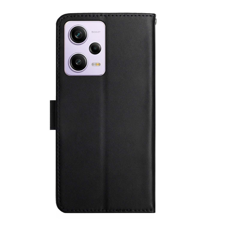 For Xiaomi Redmi Note 12 Pro 5G China Genuine Leather Fingerprint-proof Flip Phone Case(Black) - free shipping - PMC TechLife - Order now!