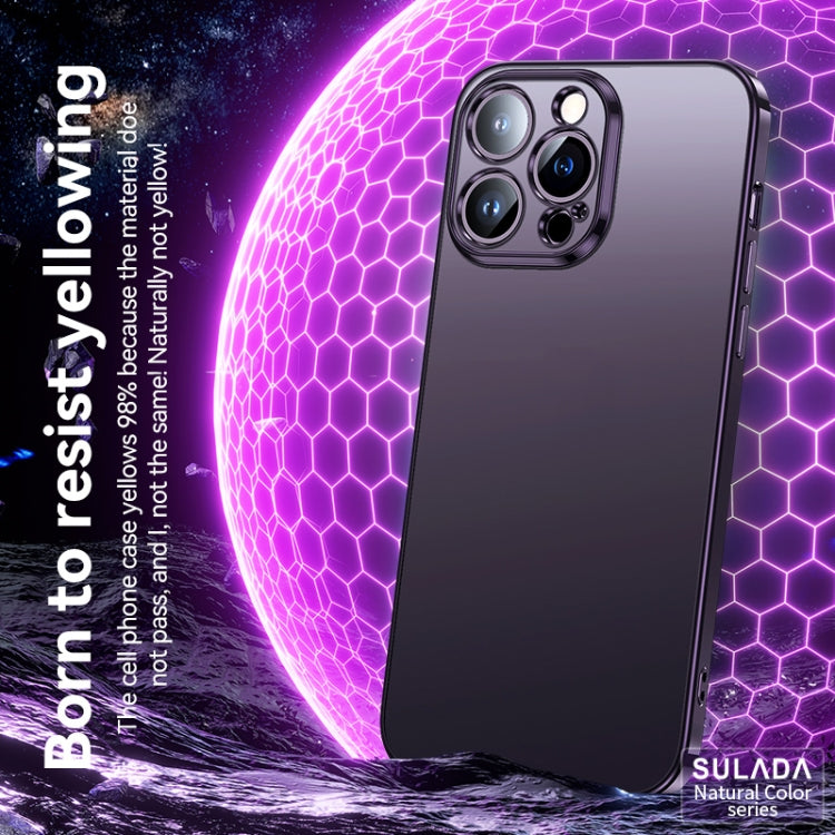 For iPhone 14 Plus SULADA Electroplating Frosted All-inclusive TPU Phone Case(Silver) - iPhone 14 Plus Cases by SULADA | Online Shopping South Africa | PMC TechLife