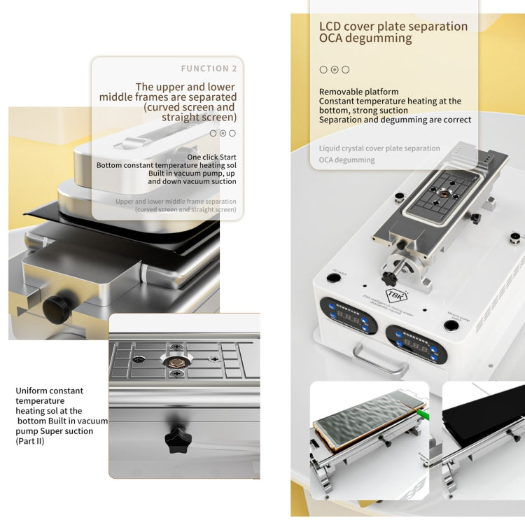 TBK 258S Intelligent Multi-function UV Cured Disassembly Machine, Plug:UK Plug - free shipping - PMC TechLife - Order now!