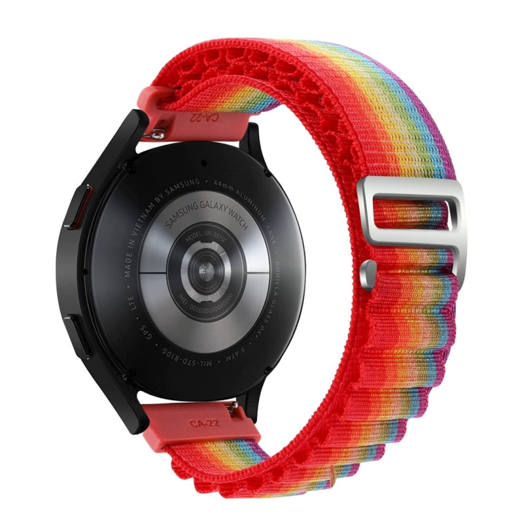 For Realme Watch 3/Amazfit GTR4/4 Pro Universal Nylon Watch Band(Rainbow) - free shipping - PMC TechLife - Order now!